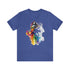 Rainbow Belly Dancer's Pose - Short Sleeve Tee Heather True Royal